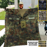 Personalized German Veterans/Soldier Uniform Quilt Blanket Printed 22OCT-DT05