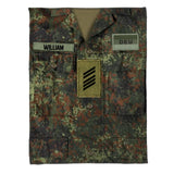 Personalized German Veterans/Soldier Uniform Quilt Blanket Printed 22OCT-DT05