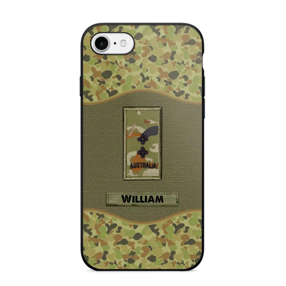 Personalized Australian Veterans/Soldier Camo Phone Case Printed 22OCT-HY05