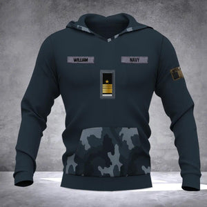 Personalized Irish Solider/ Veteran Camo With Name and Rank Hoodie 3D Printed QTDT0510