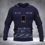 Personalized Norwegian Solider/ Veteran Camo With Name and Rank Hoodie 3D Printed QTDT0510