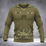 Personalized Austrian Solider/ Veteran Camo With Name and Rank Hoodie 3D Printed QTDT0710