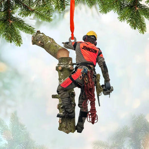 Personalized Arborist Christmas Wood Ornament Printed 22OCT-DT07