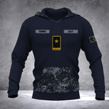 Personalized German Solider/ Veteran Camo With Name and Rank Hoodie 3D Printed QTDT0710