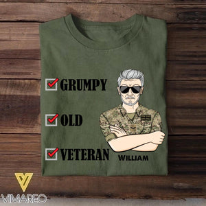 Personalized British Veteran/Soldier Tshirt Printed 22OCT-HY07