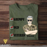 Personalized British Veteran/Soldier Tshirt Printed 22OCT-HY07