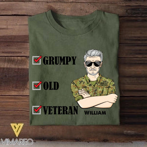 Personalized Australian Veteran/Soldier Tshirt Printed 22OCT-HY07