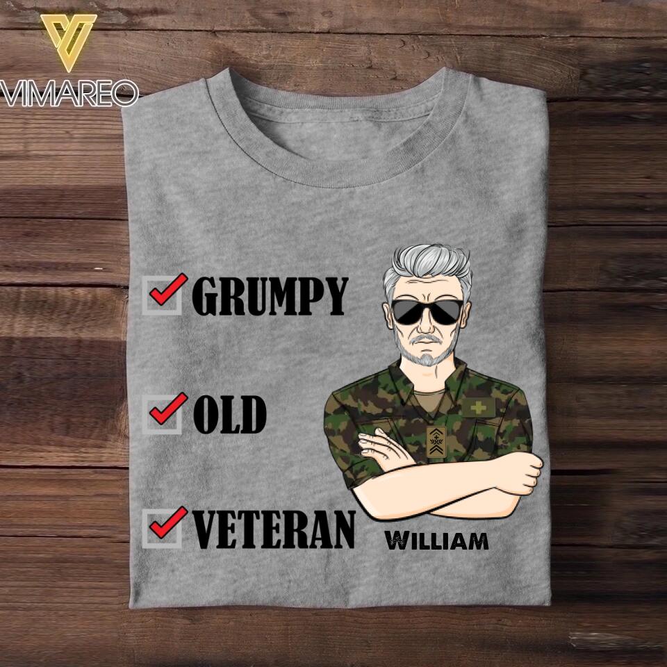 Personalized Swiss Veteran/Soldier Tshirt Printed 22OCT-HY07