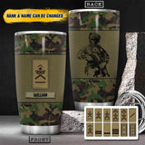Personalized  Swiss Veteran/Soldier Camo Tumbler Printed 22OCT-HY10