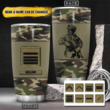 Personalized French Veteran/Soldier Camo Tumbler Printed 22OCT-HY10