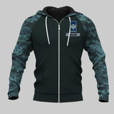 Personalized Canadian Solider/ Veteran With Rank Name or Flag Zip Hoodie 3D Printed QTDT1110