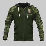 Personalized Canadian Solider/ Veteran With Rank Name or Flag Zip Hoodie 3D Printed QTDT1110