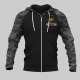 Personalized Canadian Solider/ Veteran With Rank Name or Flag Zip Hoodie 3D Printed QTDT1110