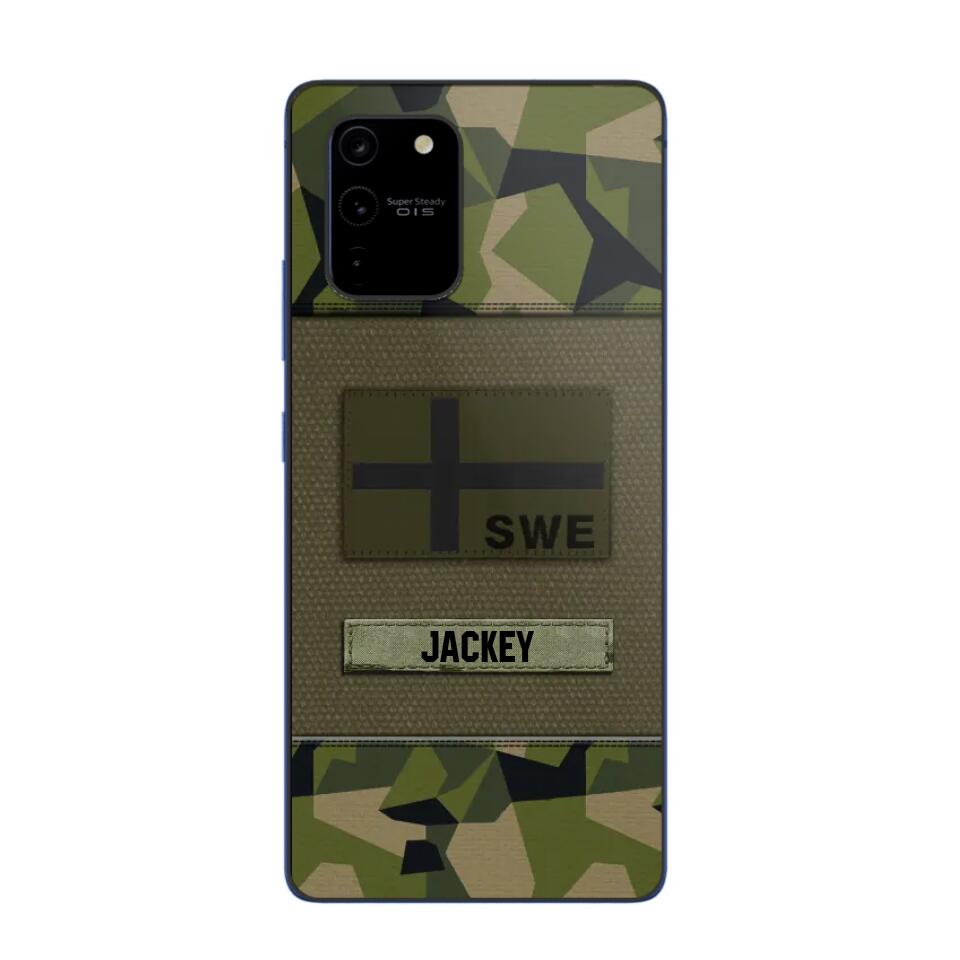 Personalized Swedish Veterans/Soldier Camo Phone Case Printed 22OCT-HY11
