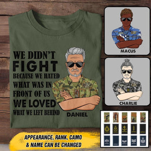 Personalized Australian Veteran/Soldier Tshirt Printed 22OCT-HY11