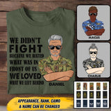 Personalized Australian Veteran/Soldier Tshirt Printed 22OCT-HY11