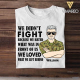 Personalized Australian Veteran/Soldier Tshirt Printed 22OCT-HY11