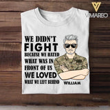 Personalized British Veteran/Soldier Tshirt Printed 22OCT-HY11