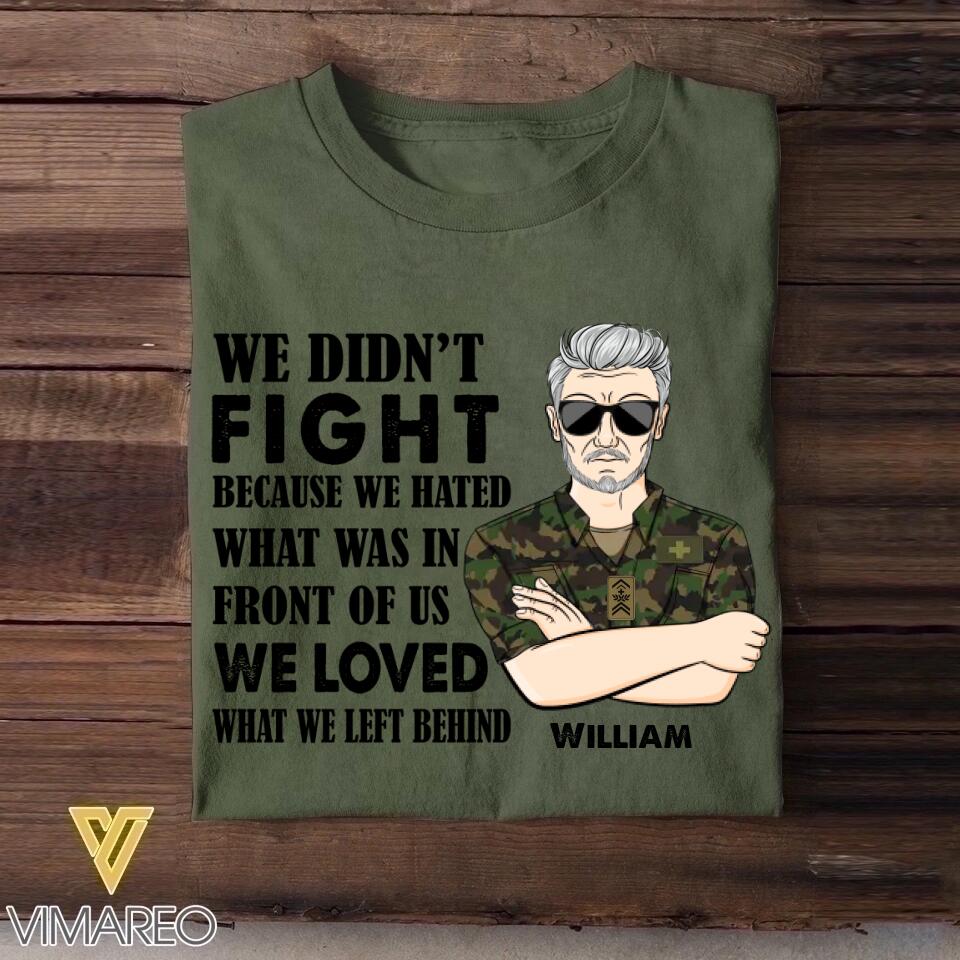 Personalized Swiss Veteran/Soldier Tshirt Printed 22OCT-HY11