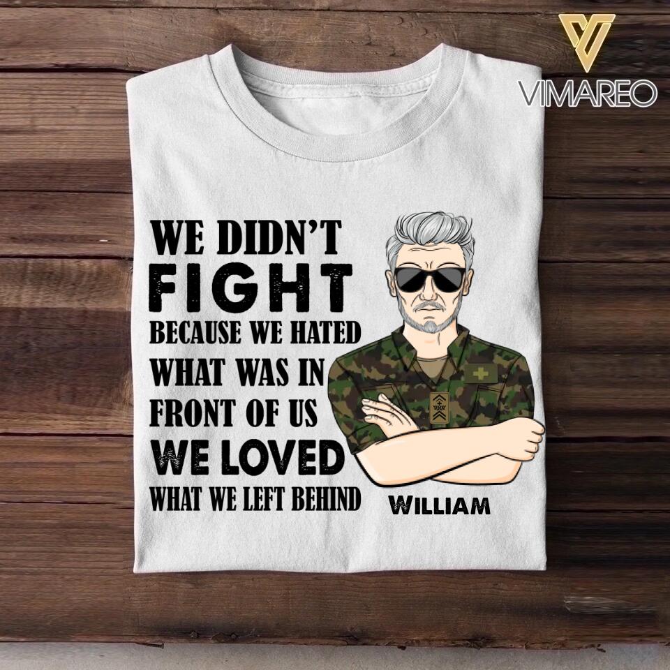 Personalized Swiss Veteran/Soldier Tshirt Printed 22OCT-HY11