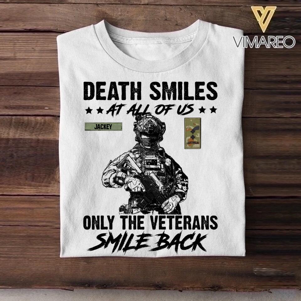 Personalized Australian Veteran/Soldier Tshirt Printed 22OCT-DT11