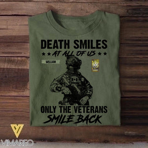 Personalized Canadian Veteran/Soldier Tshirt Printed 22OCT-DT11