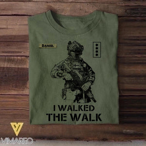 Personalized Danish Veteran/Soldier Tshirt Printed 22OCT-HY12