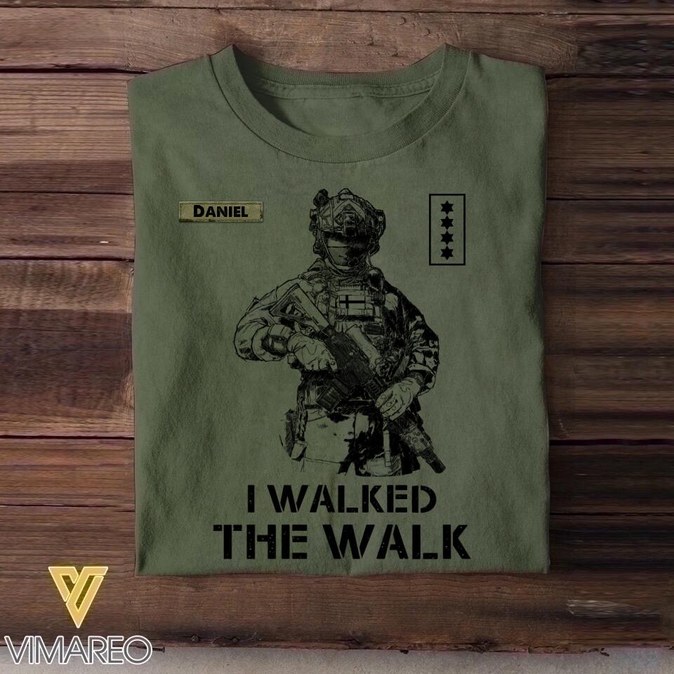 Personalized Danish Veteran/Soldier Tshirt Printed 22OCT-HY12