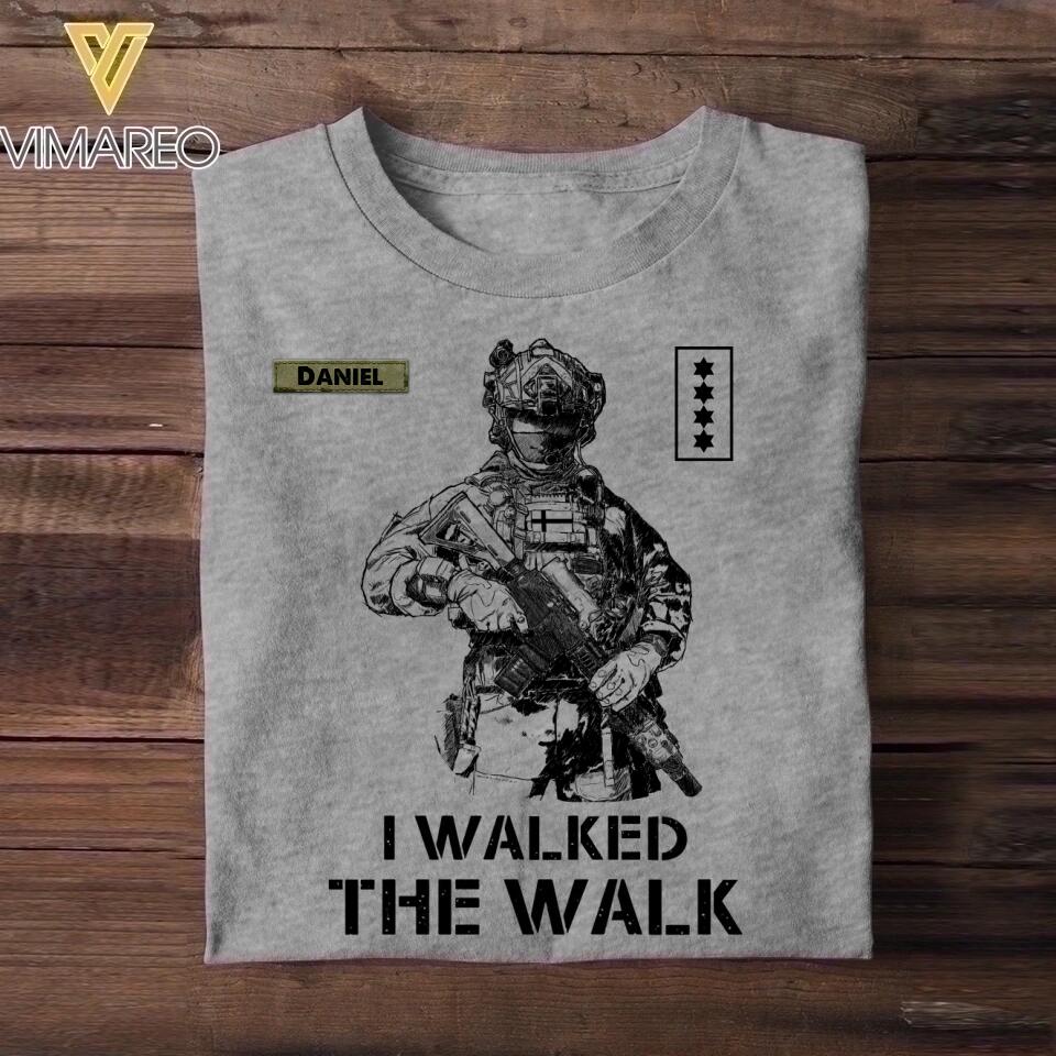 Personalized Danish Veteran/Soldier Tshirt Printed 22OCT-HY12