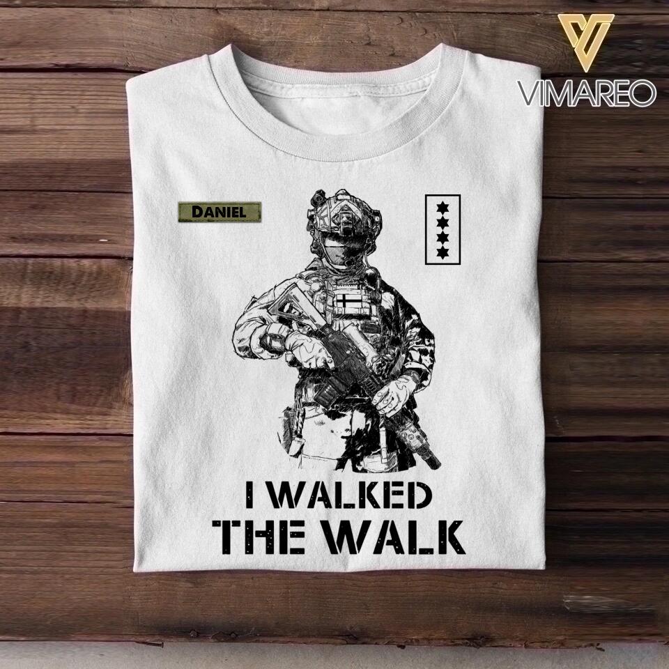 Personalized Danish Veteran/Soldier Tshirt Printed 22OCT-HY12