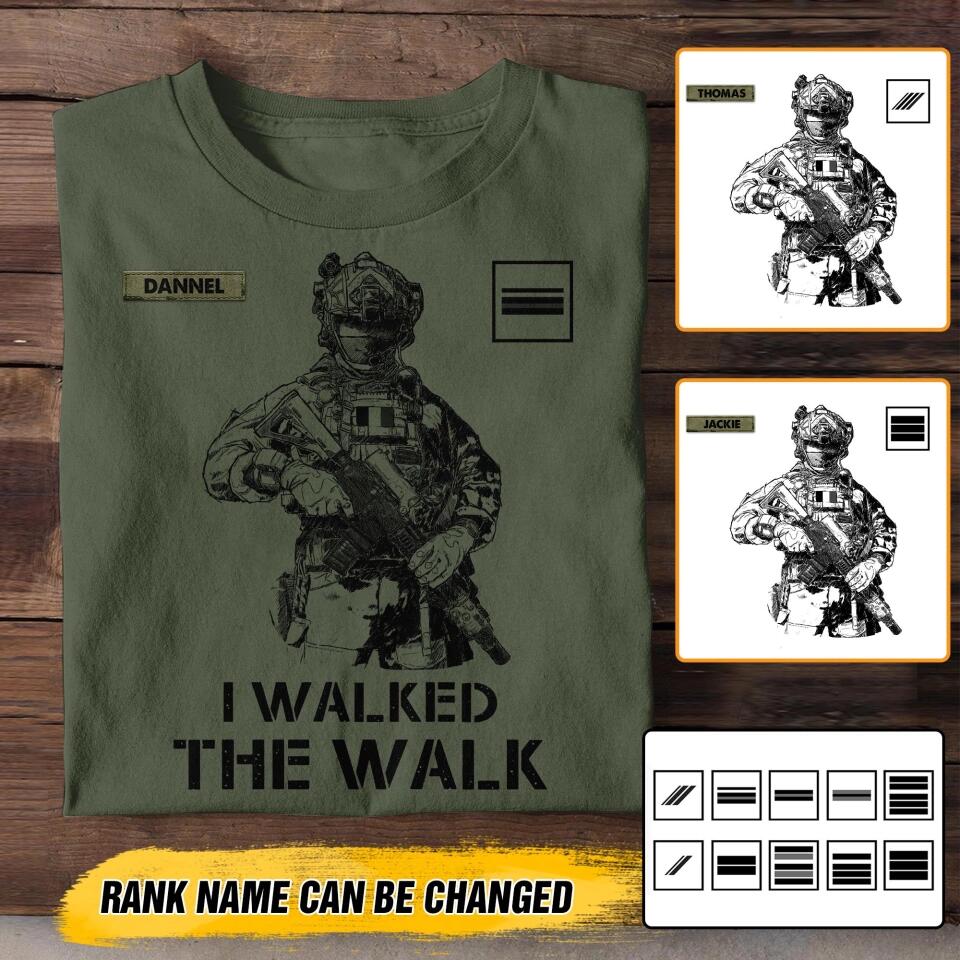 Personalized French Veteran/Soldier Tshirt Printed 22OCT-HY12