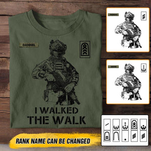 Personalized German Veteran/Soldier Tshirt Printed 22OCT-HY12