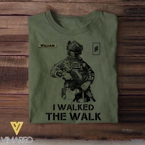 Personalized German Veteran/Soldier Tshirt Printed 22OCT-HY12