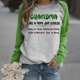 Personalized Auntie Grandma Like A Mom But Cooler Kid Name Sweatshirt Prined QTDT1210