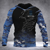 Personalized Australian Solider/ Veteran Camo With Name and Rank Hoodie 3D Printed QTDT1410