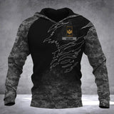 Personalized Canadian Solider/ Veteran Camo With Name and Rank Hoodie 3D Printed QTDT1410