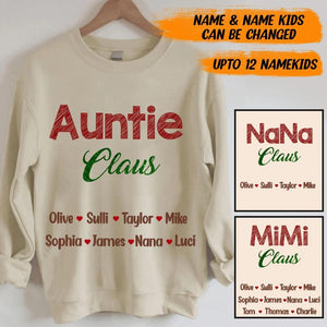PERSONALIZED Auntie Claus SWEATER QTHY1310