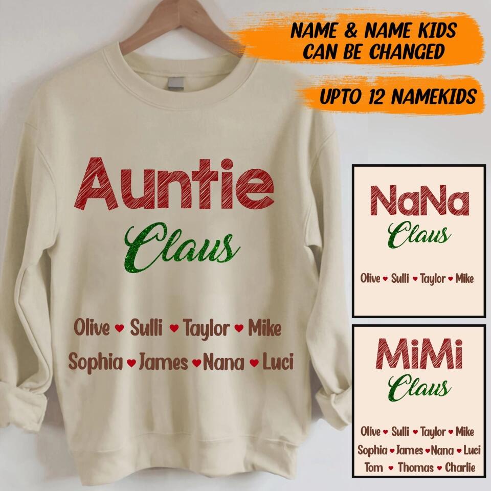 PERSONALIZED Auntie Claus SWEATER QTHY1310