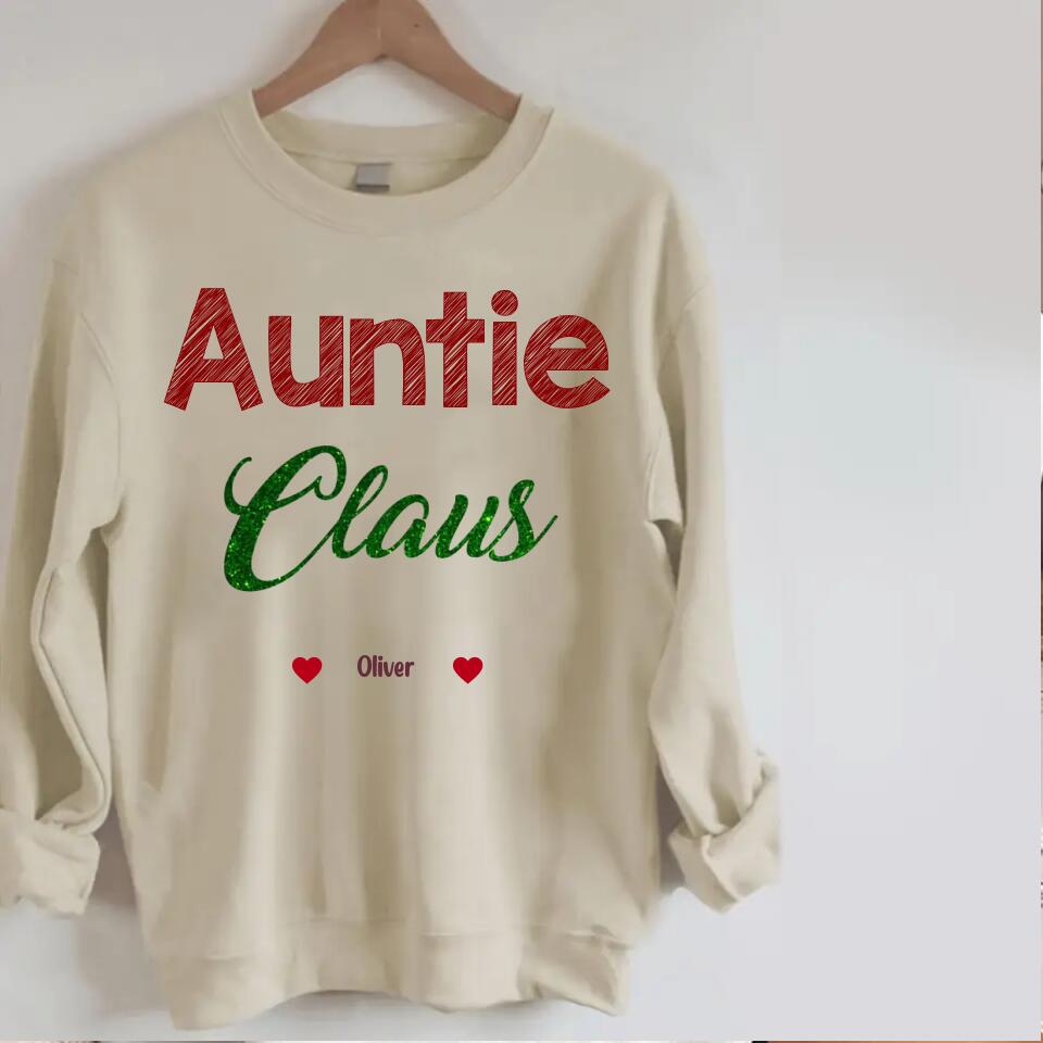 PERSONALIZED Auntie Claus SWEATER QTHY1310