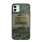 Personalized Spanish Veterans/Soldier Camo Phone Case Printed 22OCT-HQ14