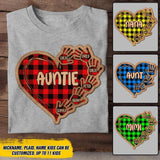 Personalized Auntie Kid Caro Color Tshirt Printed 22OCT-DT15