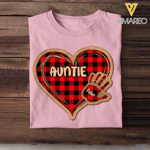 Personalized Auntie Kid Caro Color Tshirt Printed 22OCT-DT15