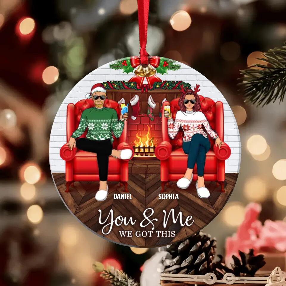 Personalized You And Me We Got This Christmas Wood Ornament Printed QTDT1510