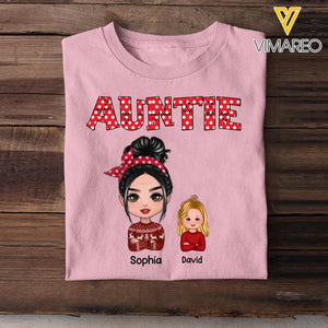 Personalized Auntie Kid Tshirt Printed 22OCT-HQ18