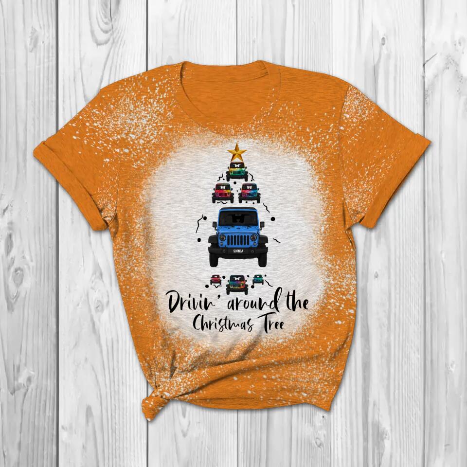Personalized Jeep Girl Christmas Tshirt 3D Printed QTDT1910