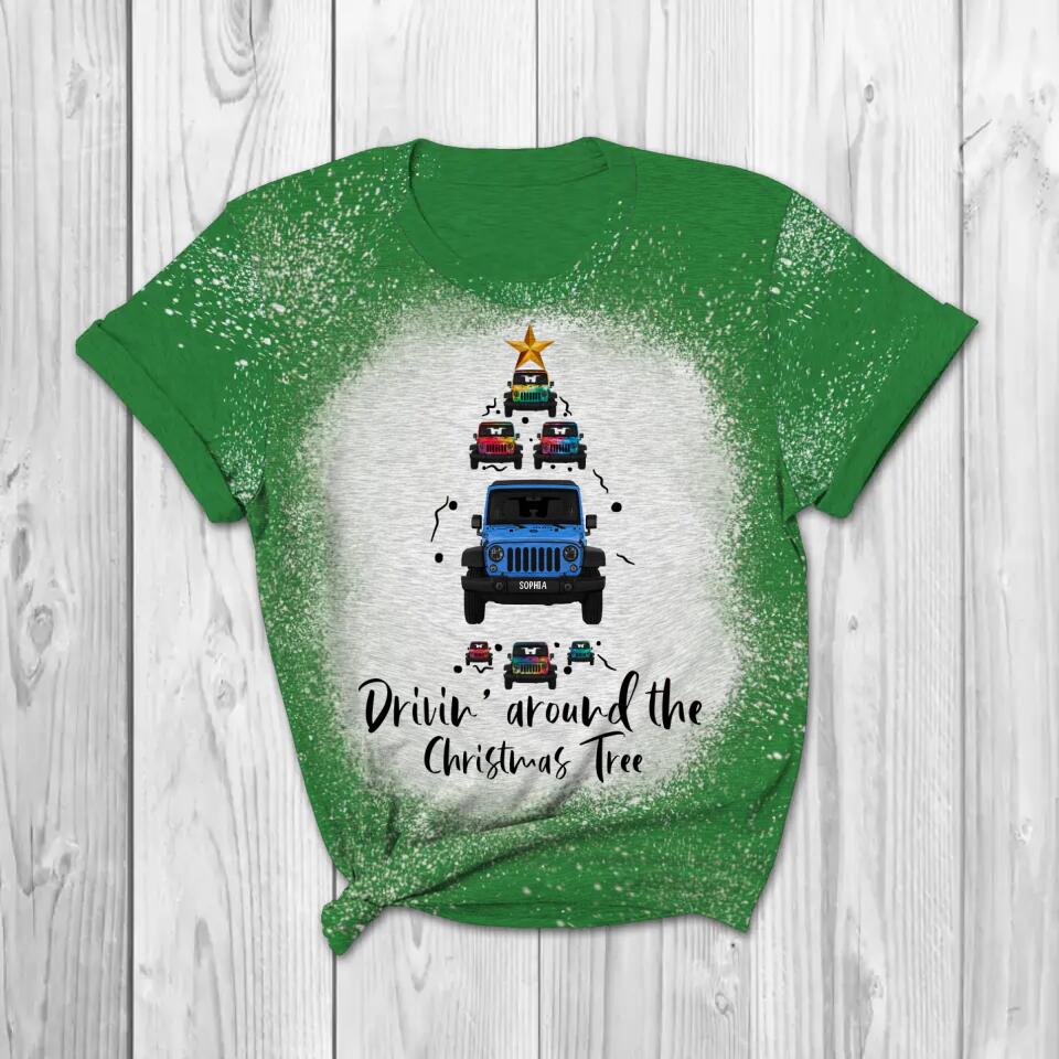 Personalized Jeep Girl Christmas Tshirt 3D Printed QTDT1910
