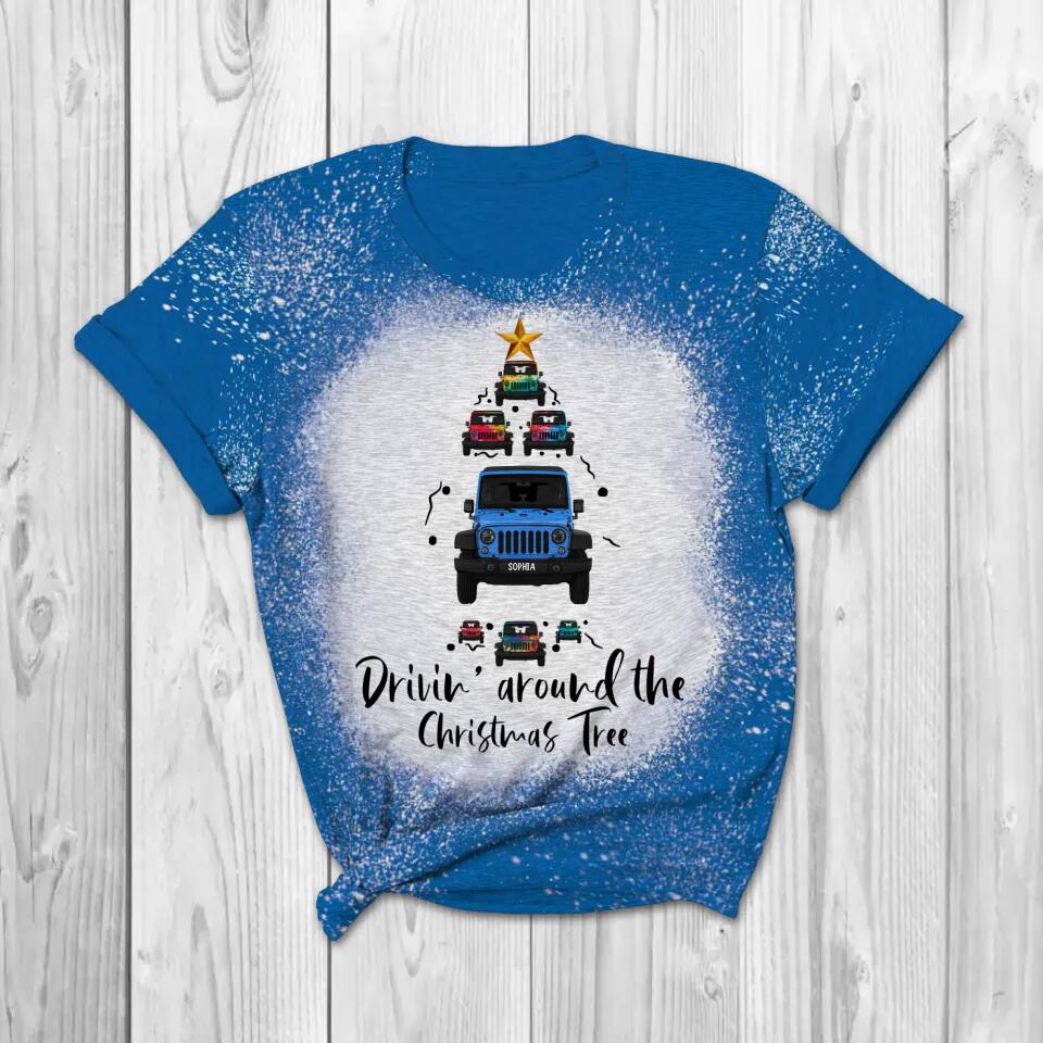 Personalized Jeep Girl Christmas Tshirt 3D Printed QTDT1910