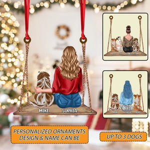 Personalized Dog Girl Gifts Christmas Wood Ornament Printed OCT-HQ19