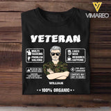 Personalized Swiss Veteran 100% Organic With Rank Name And Camo Uniform Tshirt Printed 22OCT-HY19