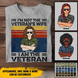 Personalized I'm Not The Veteran's Wife I'm Canadian Veteran Camo Uniform Tshirt Printed 22OCT-DT19